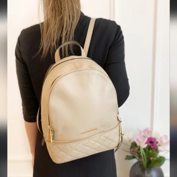 LOW START Michael Kors Medium Rhea Backpack $398 Retail - Picture 3 of 12